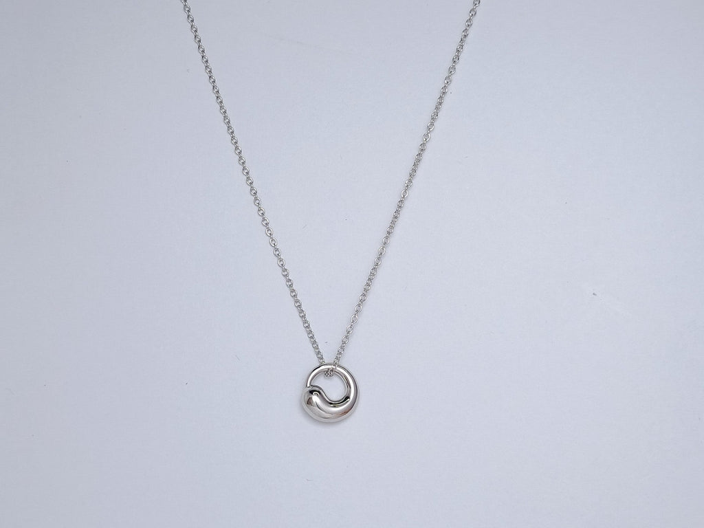 Tiffany Snail Pendant Silver Necklace