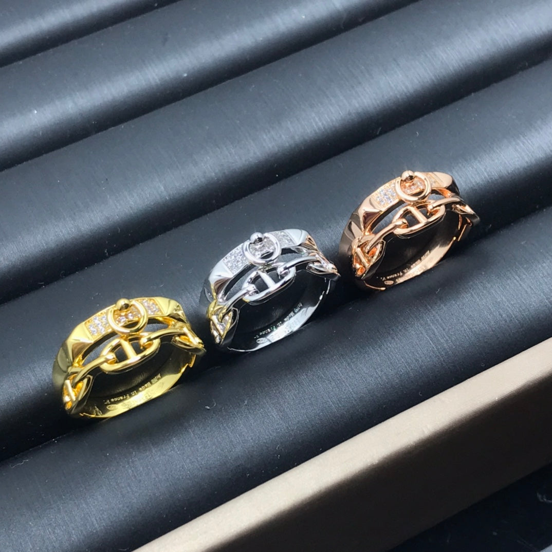 Hermes Kelly Cubic Zirconia Ring