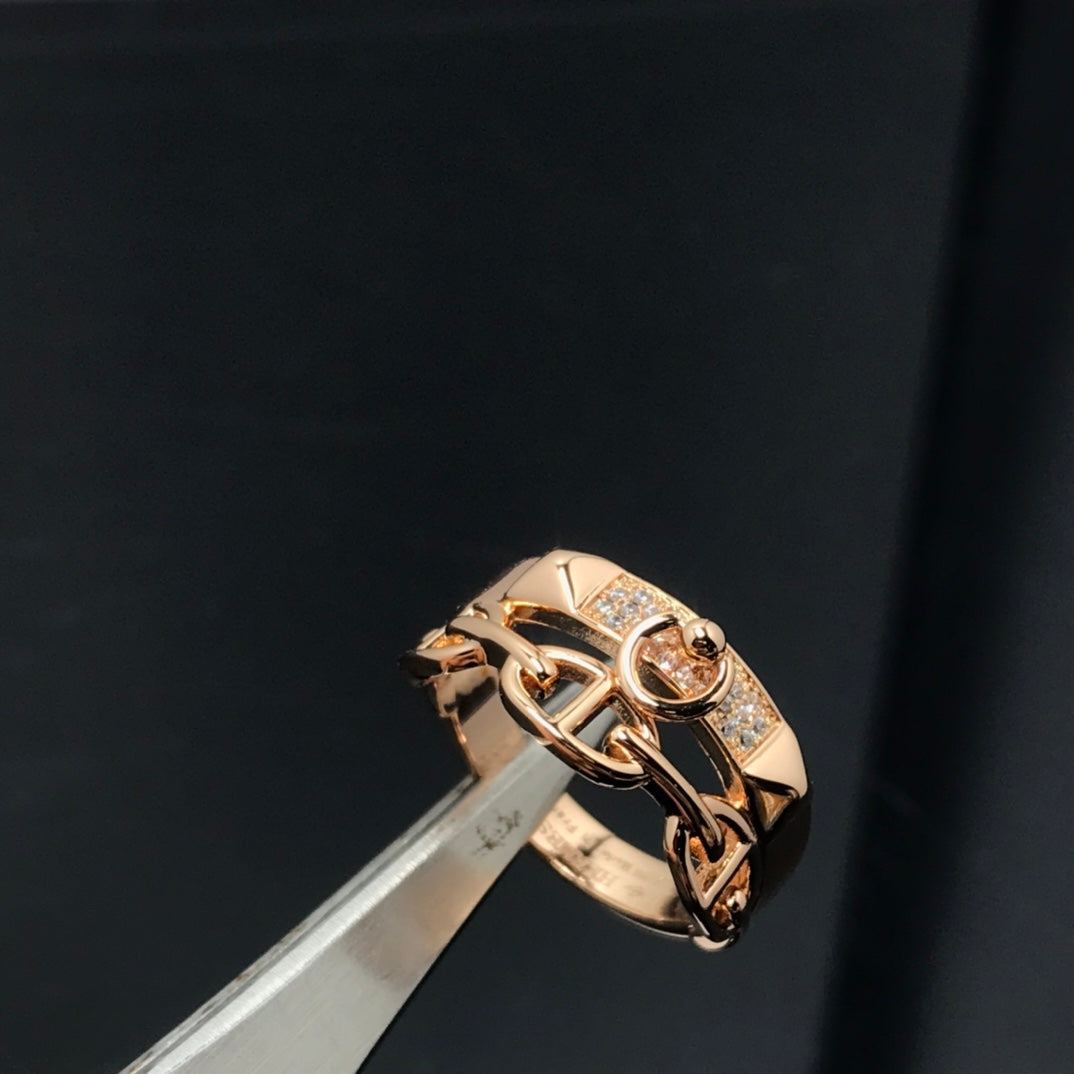 Hermes Kelly Cubic Zirconia Ring