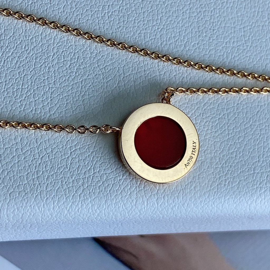 Tiffany T Diamond Circle Pendant Necklace