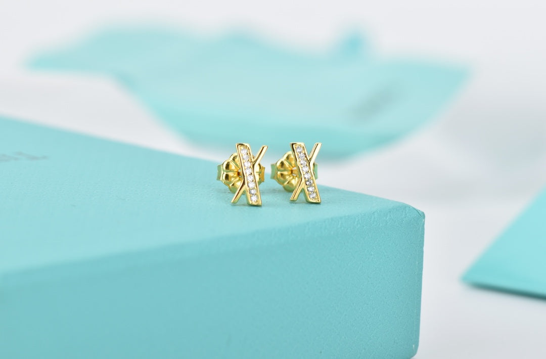 Tiffany Atlas Cubic Zirconia Stud Earrings