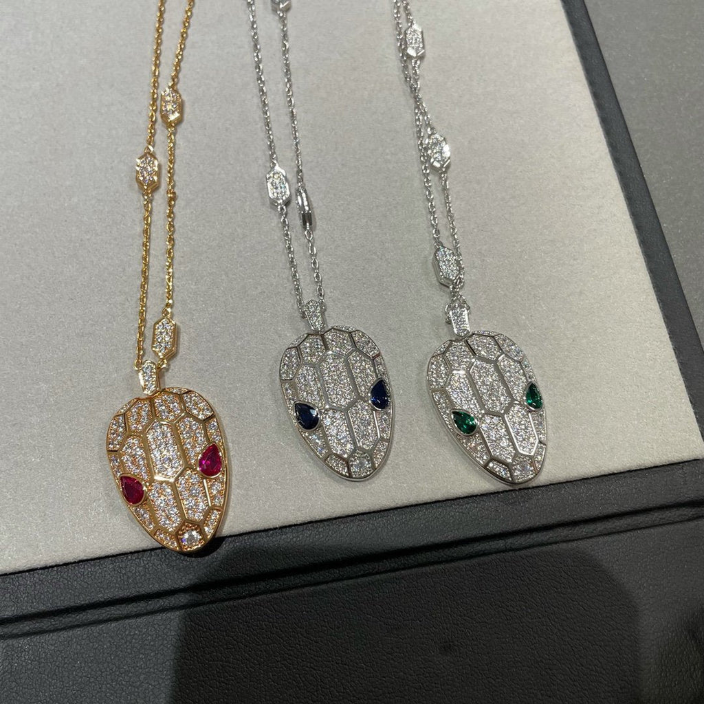 Bvlgari Serpenti Pendant Cubic Zirconia Necklace - 55221