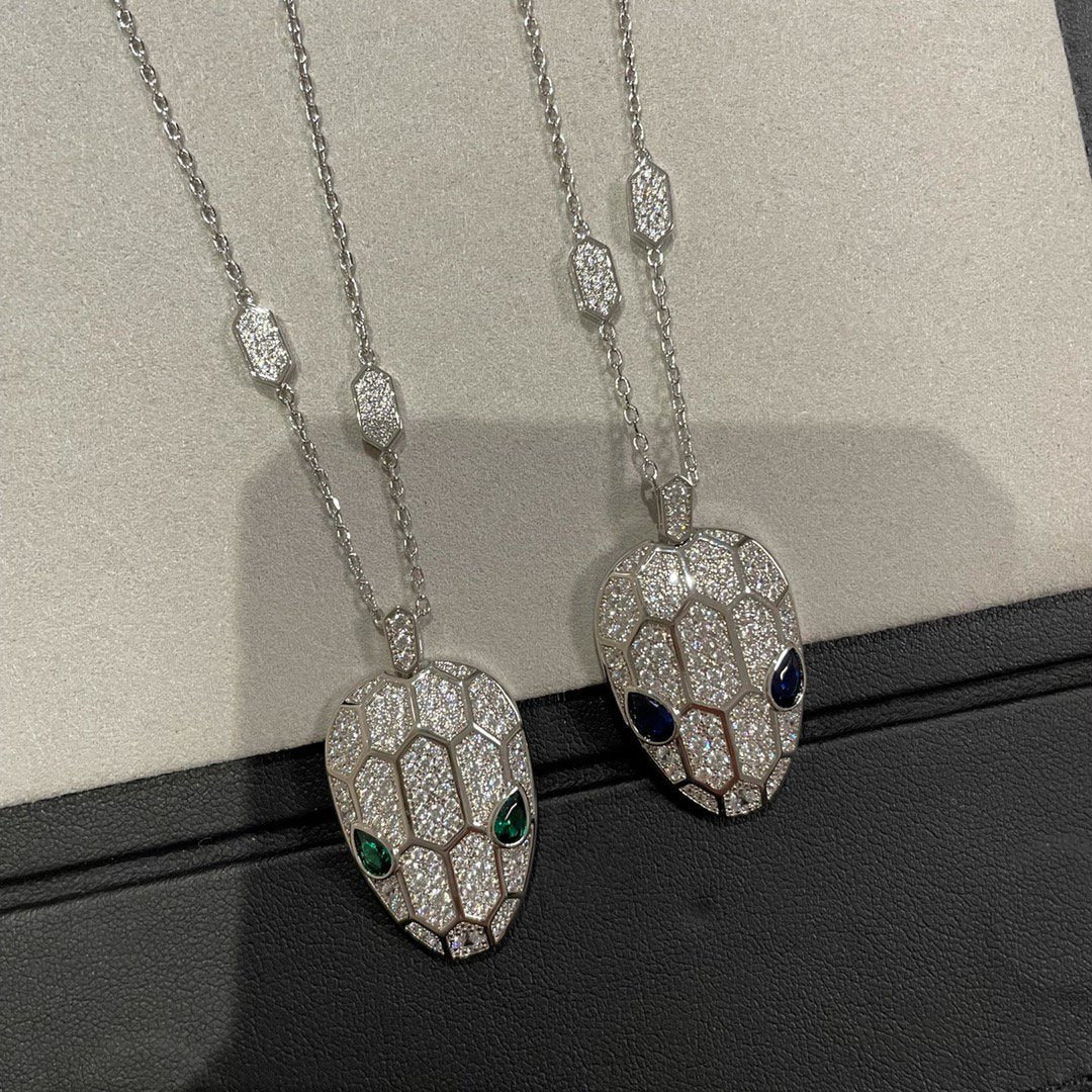 Bvlgari Serpenti Pendant Cubic Zirconia Necklace - 55221