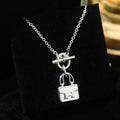 Hermes Pop H Pendant Silver Necklace