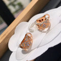 Chanel Crush Cubic Zirconia Pink Gold Earrings