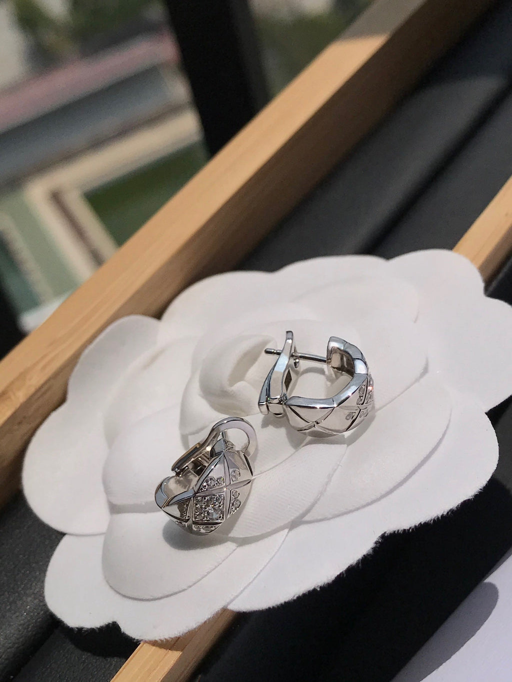 Chanel Crush Cubic Zirconia Silver Earrings