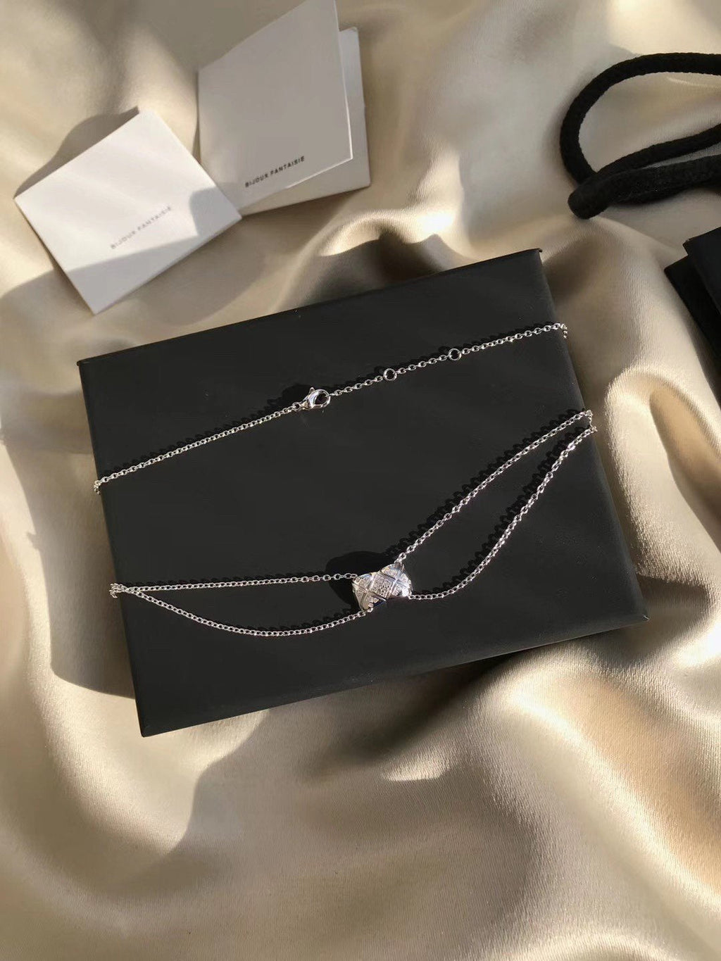 Chanel Crush Silver Cubic Zirconia Necklace