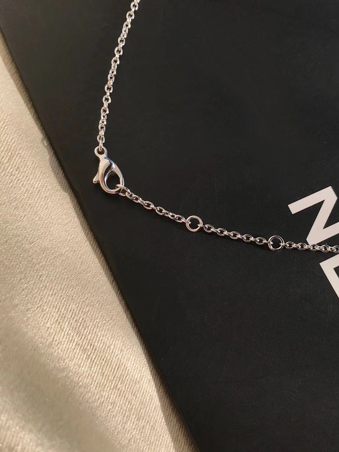 Chanel Crush Silver Cubic Zirconia Necklace