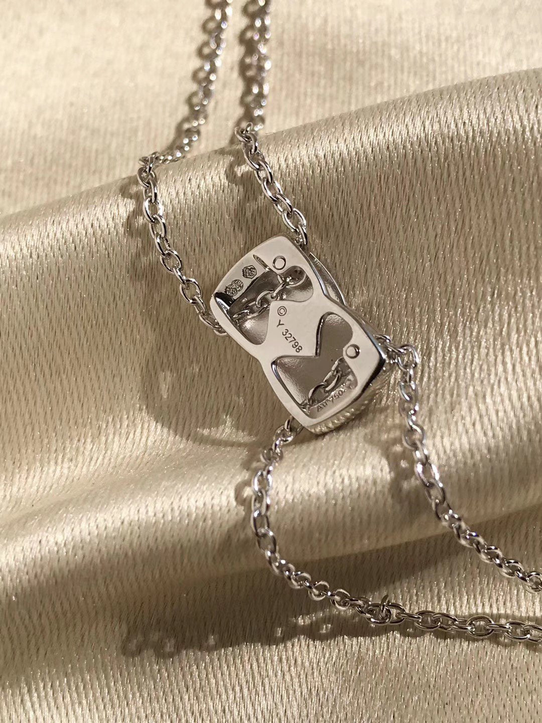 Chanel Crush Silver Cubic Zirconia Necklace