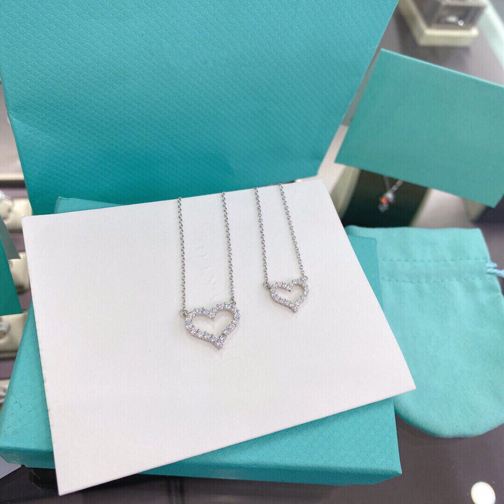 Tiffany Heart-Shaped Cubic Zirconia Necklace