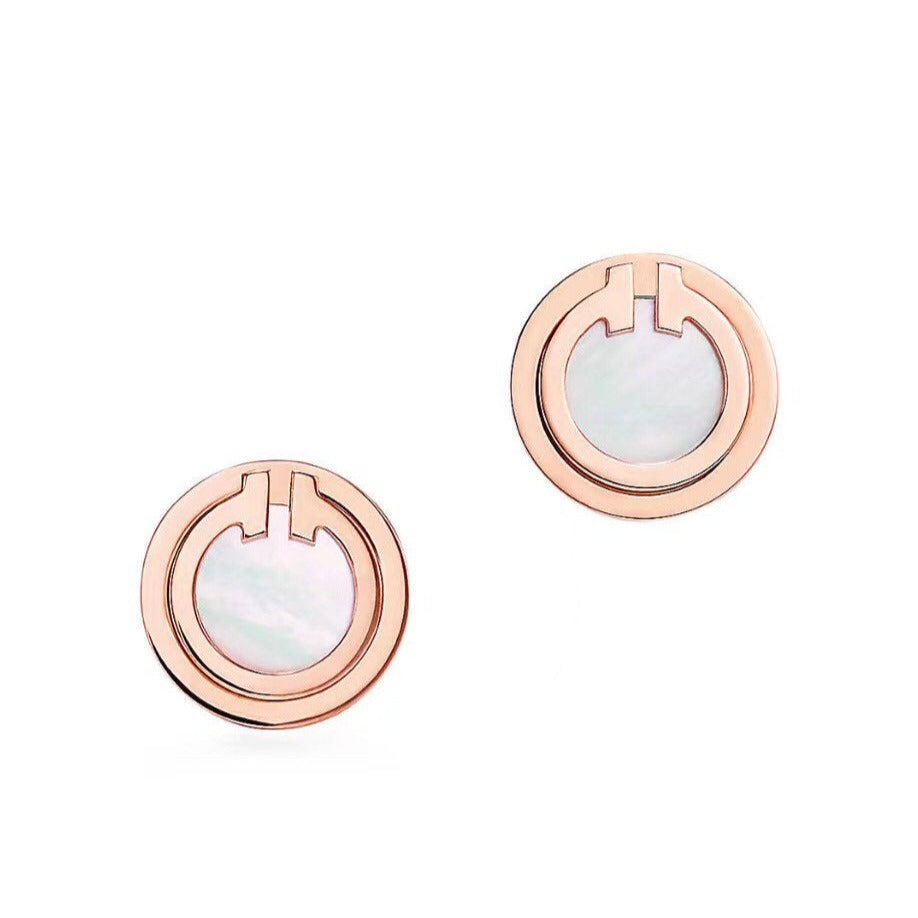 Tiffany Pearl Circle Earrings Mother