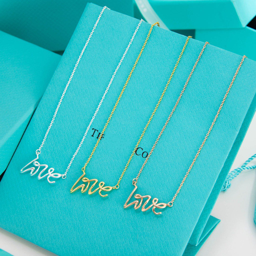 Tiffany Paloma S Graffiti Love Necklace