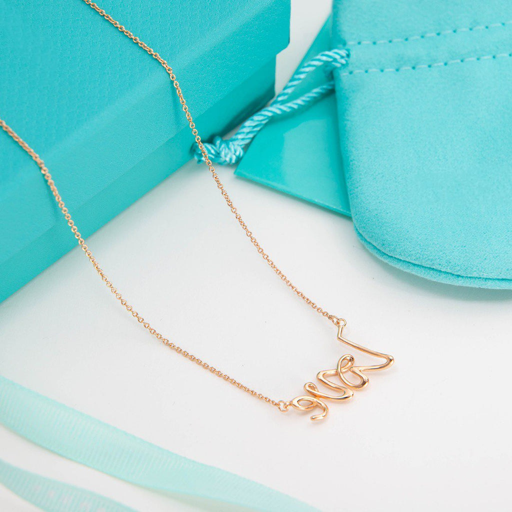 Tiffany Paloma S Graffiti Love Necklace