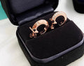 Tiffany Hoop Earrings in Rose Gold with Cubic Zirconia