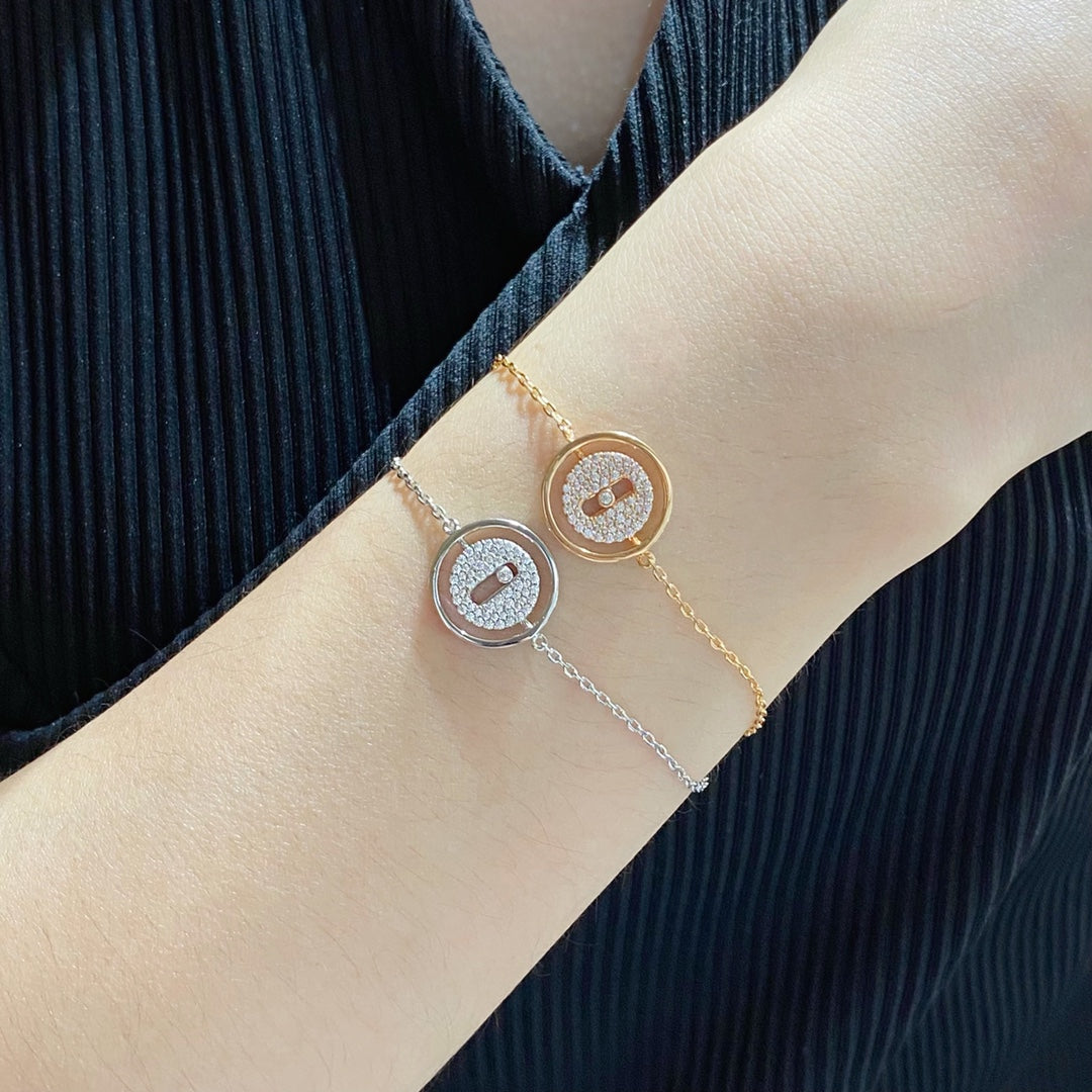 Messika Lucky Move Cubic Zirconia Paved Bracelet