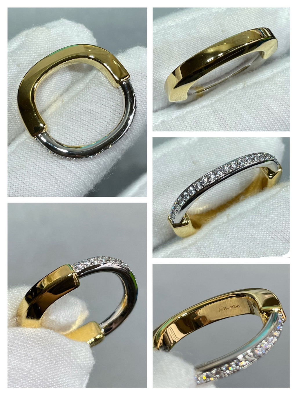 Tiffany Lock Cubic Zirconia Ring