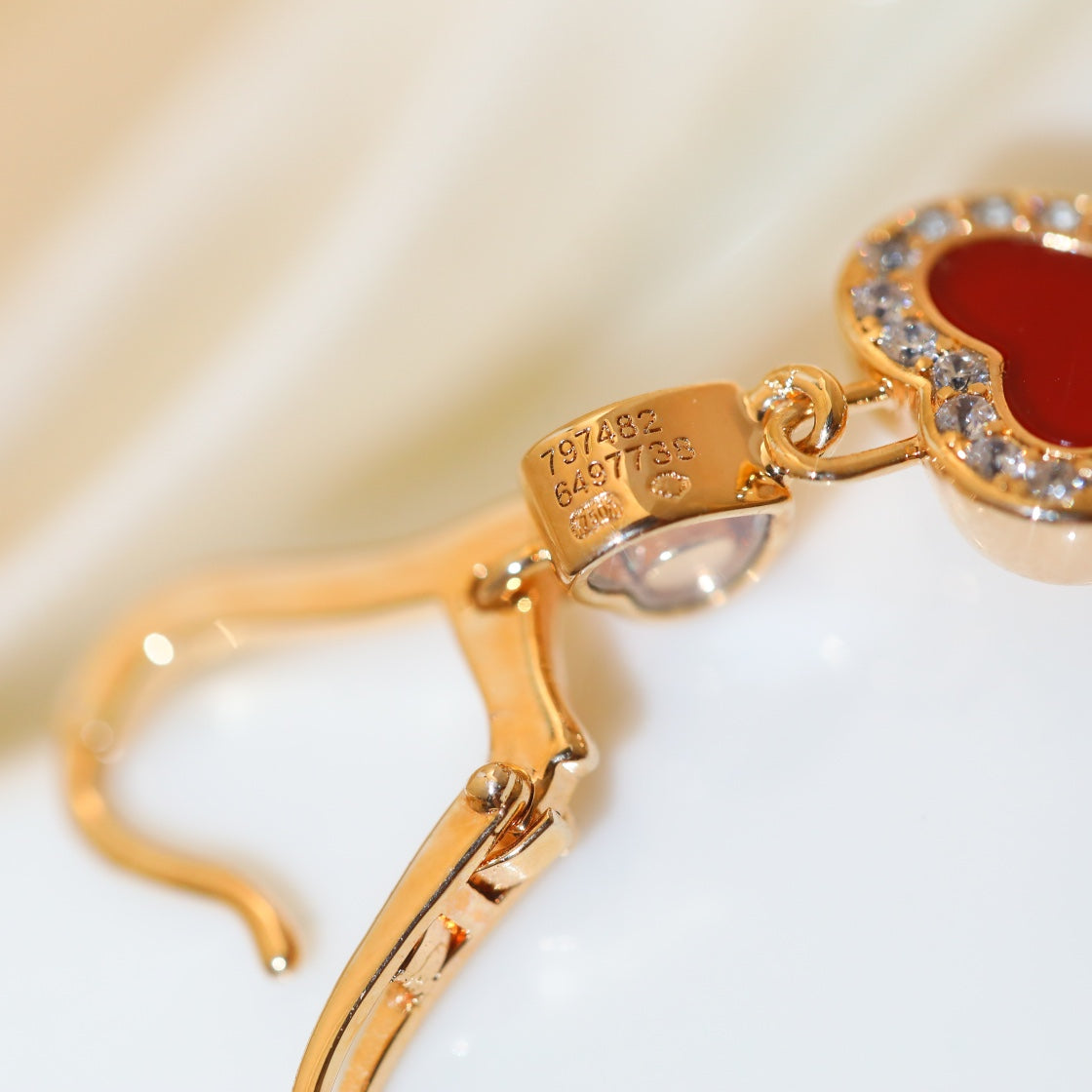 Chopard Happy Heart Cubic Zirconia Pink Gold Earrings