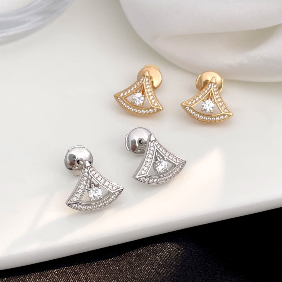 Bvlgari Dream Mini Cubic Zirconia Stud Earrings