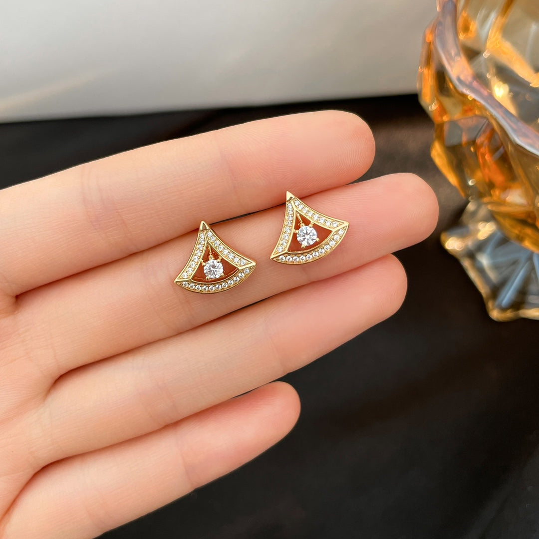 Bvlgari Dream Mini Cubic Zirconia Stud Earrings
