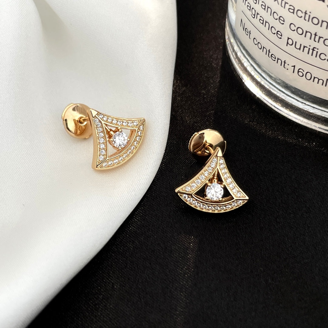 Bvlgari Dream Mini Cubic Zirconia Stud Earrings