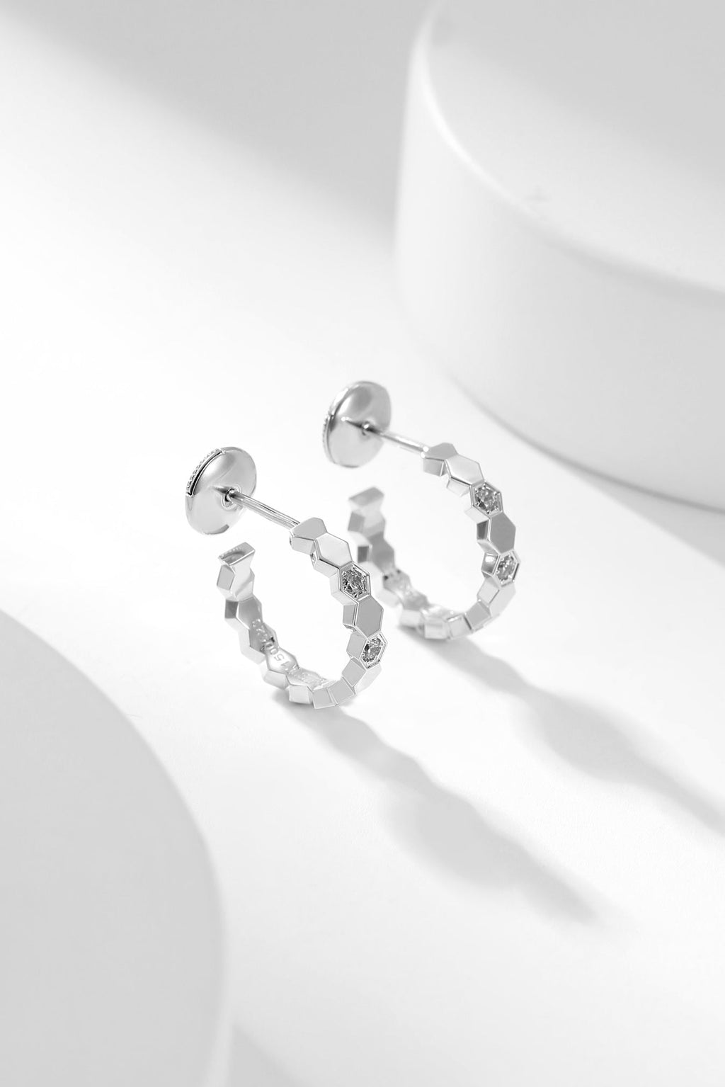 Chaumet Bee Love Cubic Zirconia Hoop Earrings