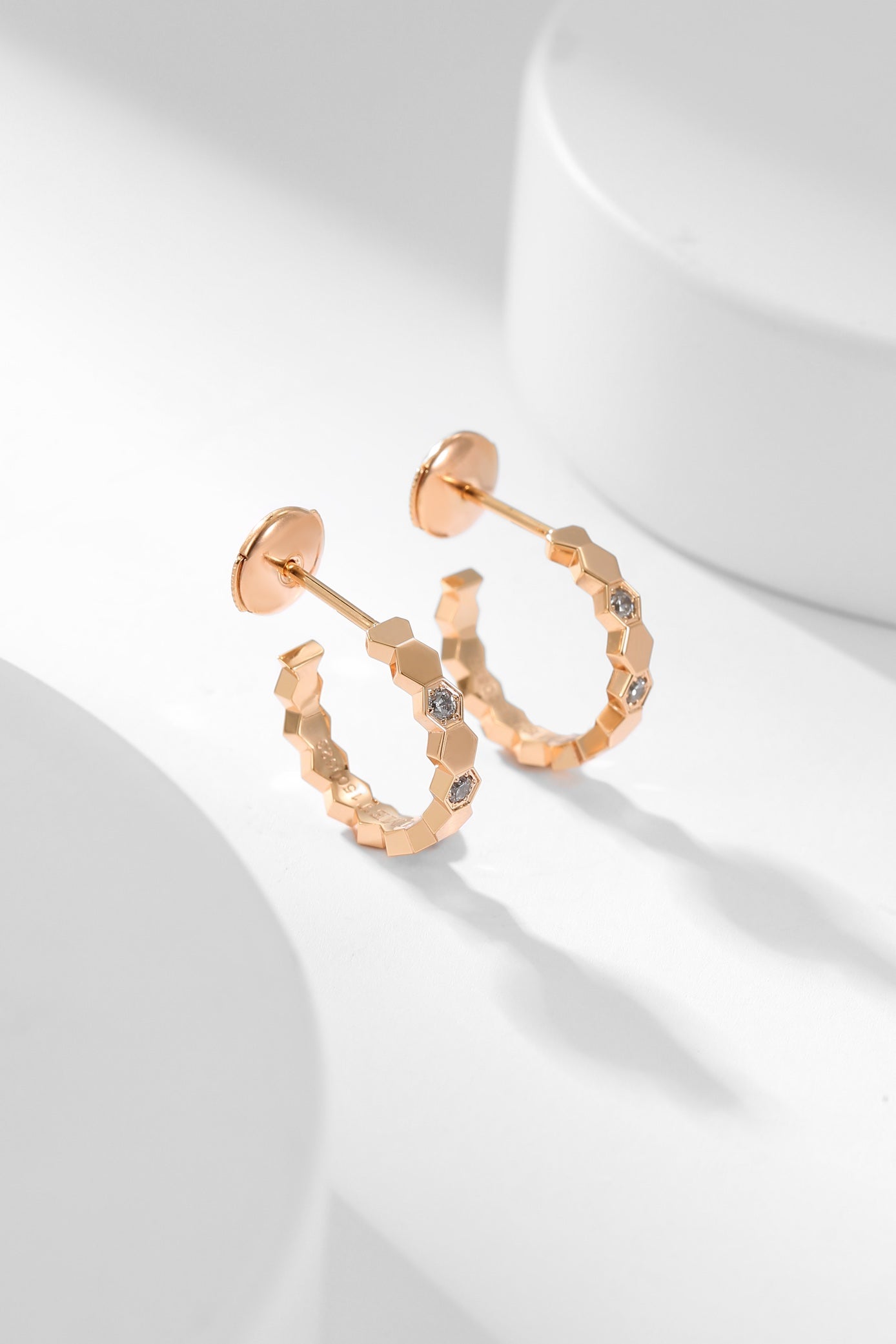 Chaumet Bee Love Cubic Zirconia Hoop Earrings