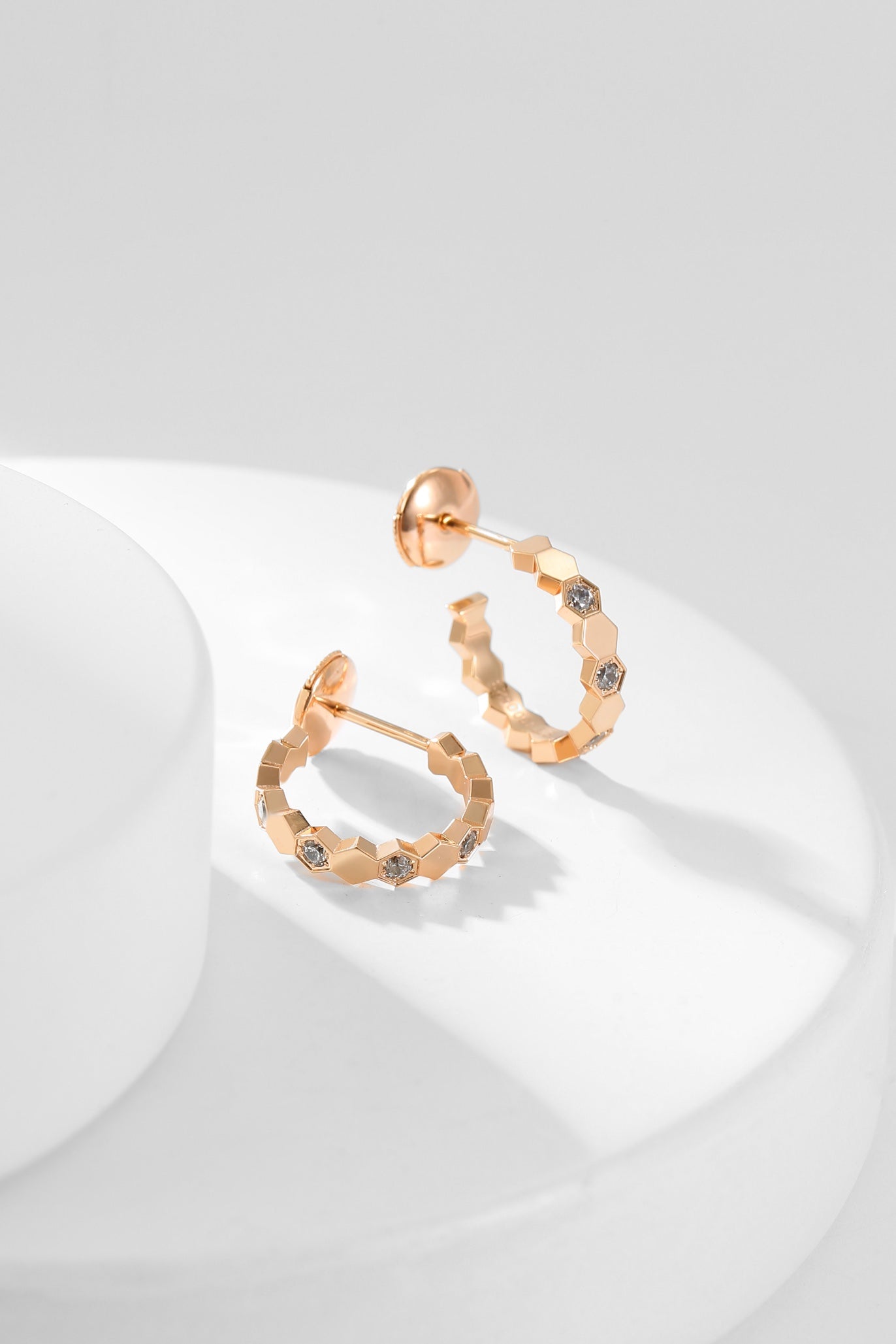 Chaumet Bee Love Cubic Zirconia Hoop Earrings