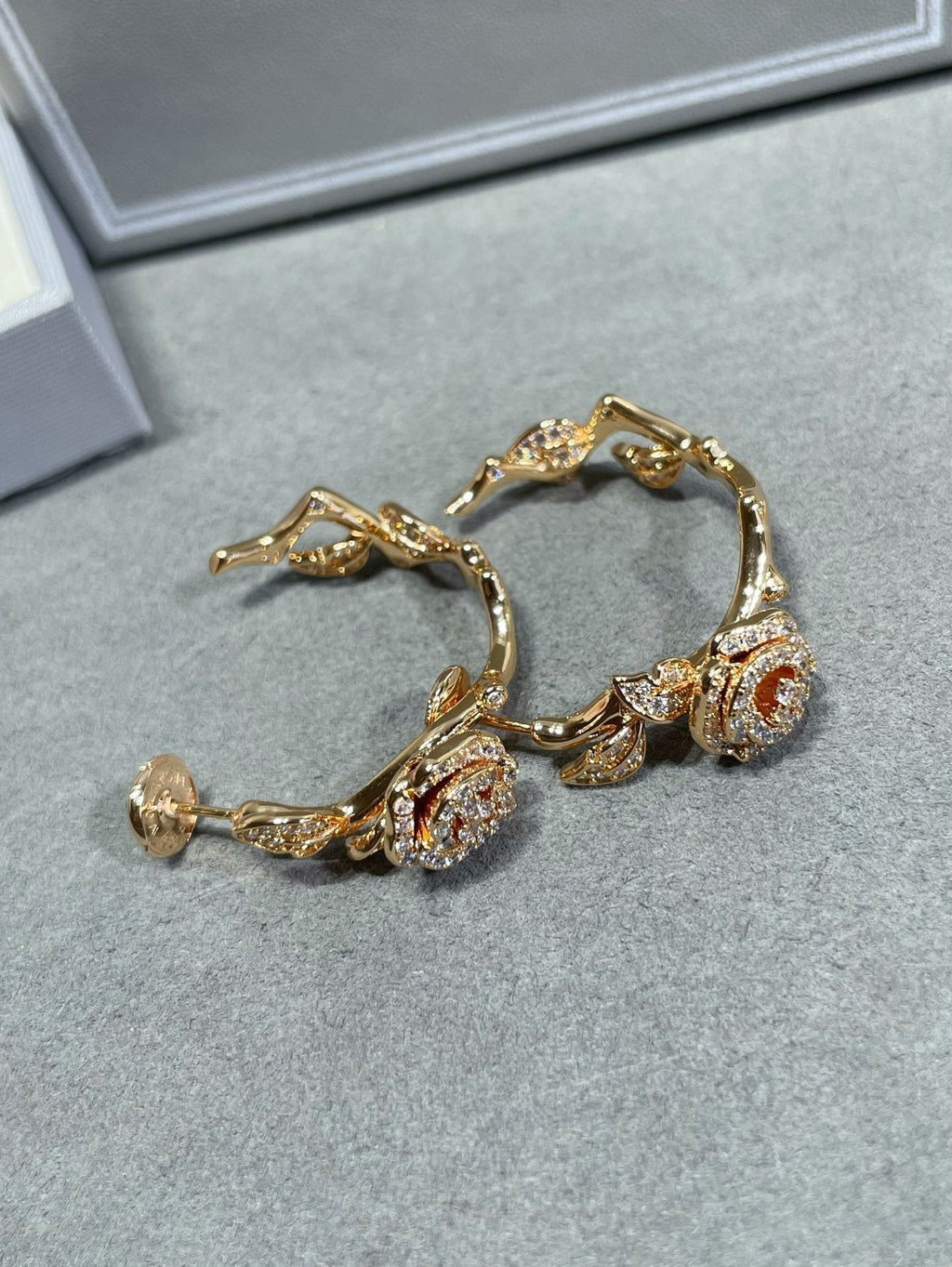 Dior Rose Bagatelle Cubic Zirconia Earrings