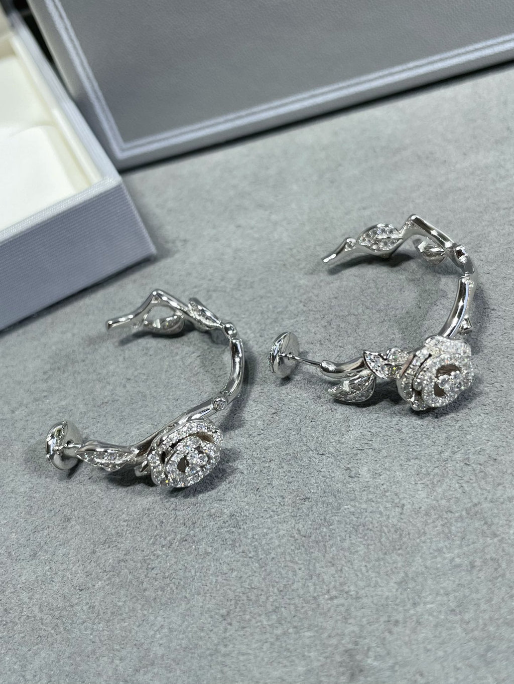 Dior Rose Bagatelle Cubic Zirconia Earrings