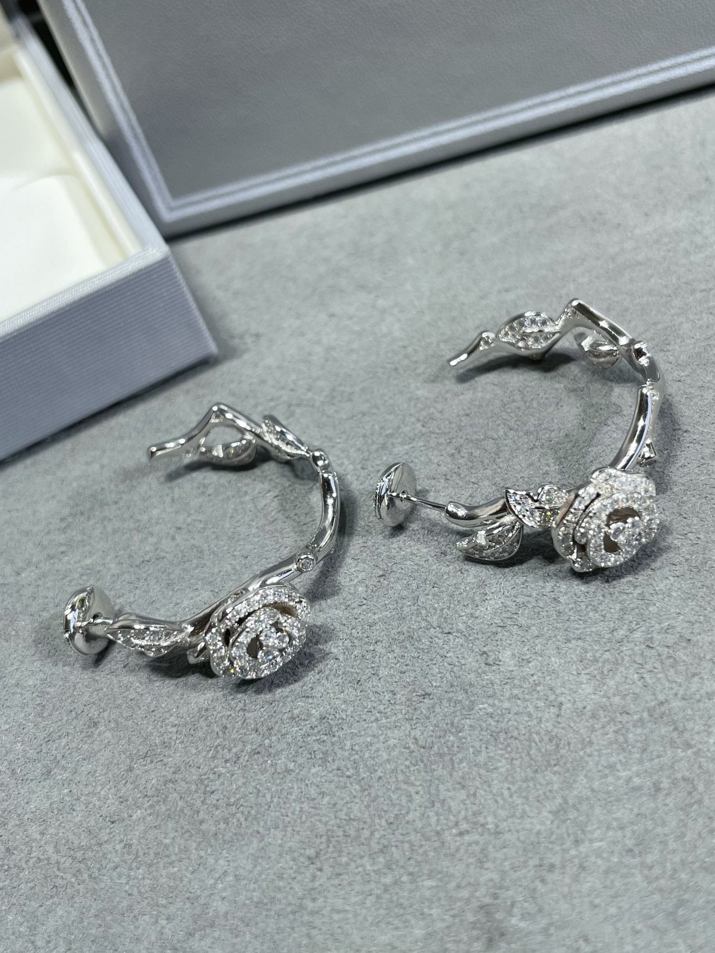 Dior Rose Bagatelle Cubic Zirconia Earrings