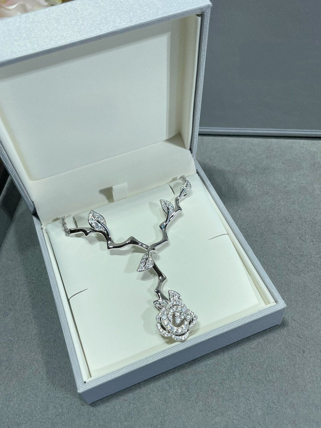 Dior Rose Bagatelle Cubic Zirconia Necklace