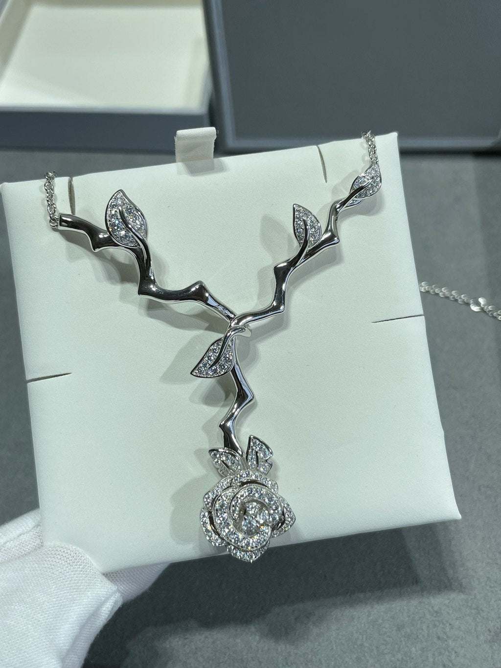 Dior Rose Bagatelle Cubic Zirconia Necklace