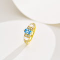 Dior Paraiba Gold Cubic Zirconia Ring