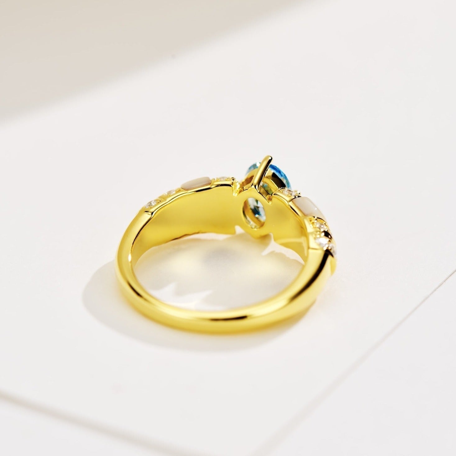 Dior Paraiba Gold Cubic Zirconia Ring