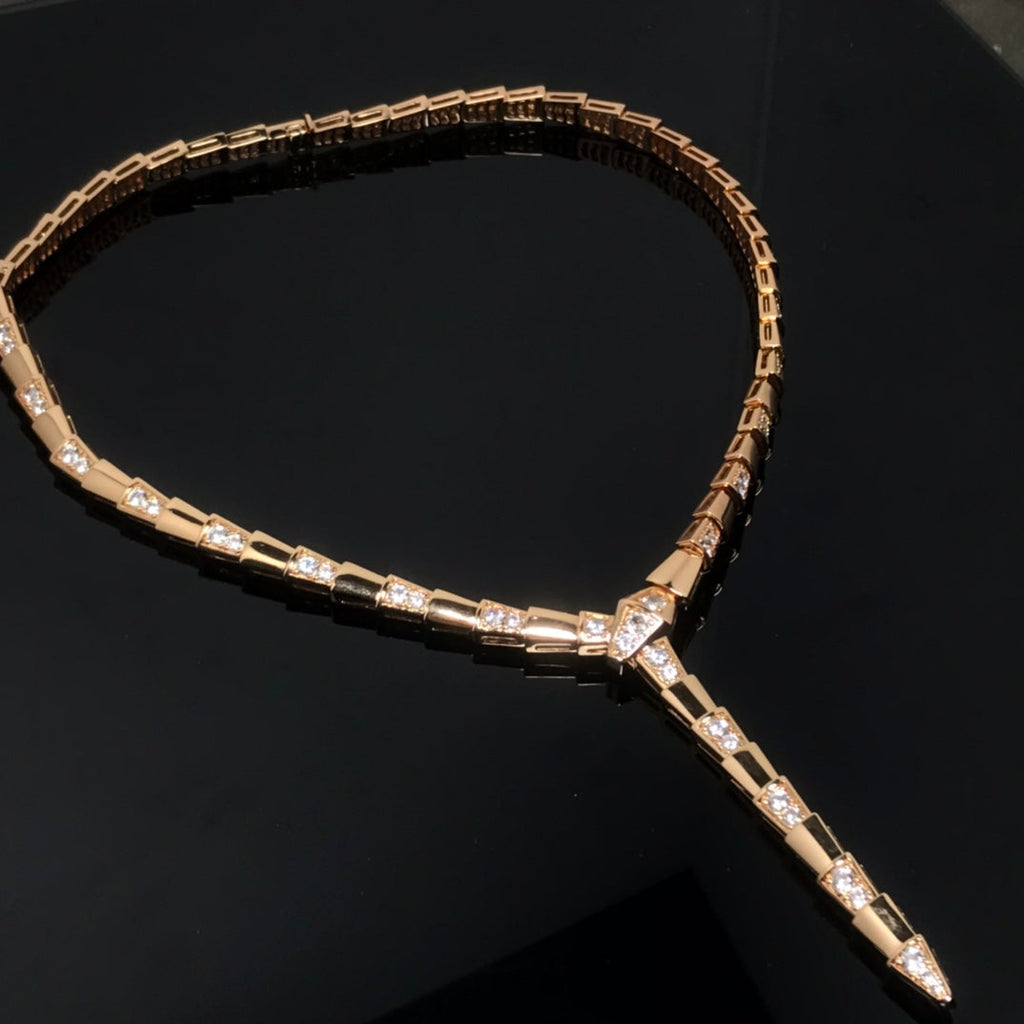 Bvlgari Serpent Viper Cubic Zirconia Necklace