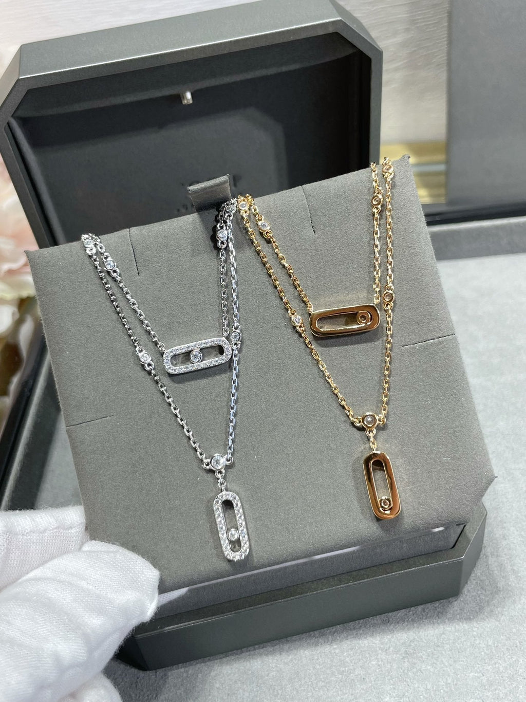 Messika Move 2 Row Cubic Zirconia Necklace