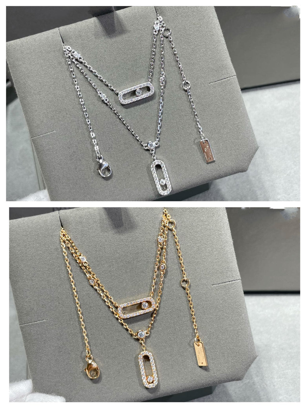 Messika Move 2 Row Cubic Zirconia Necklace