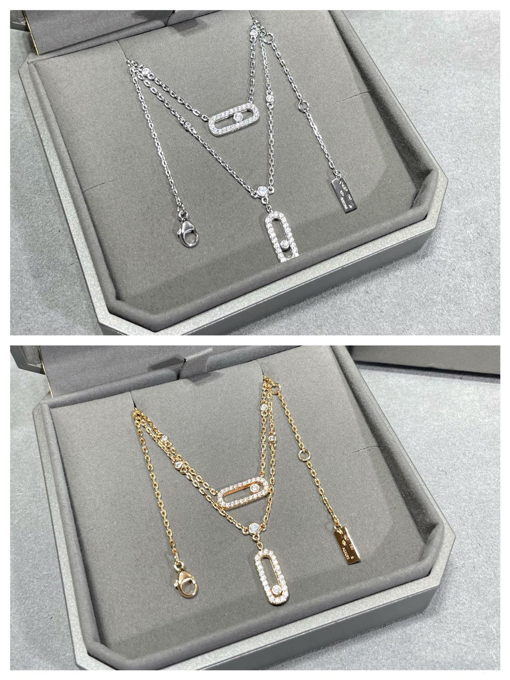 Messika Move 2 Row Cubic Zirconia Necklace