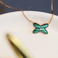 Chaumet Jeux Malachite 1 Cubic Zirconia Pink Gold Necklace