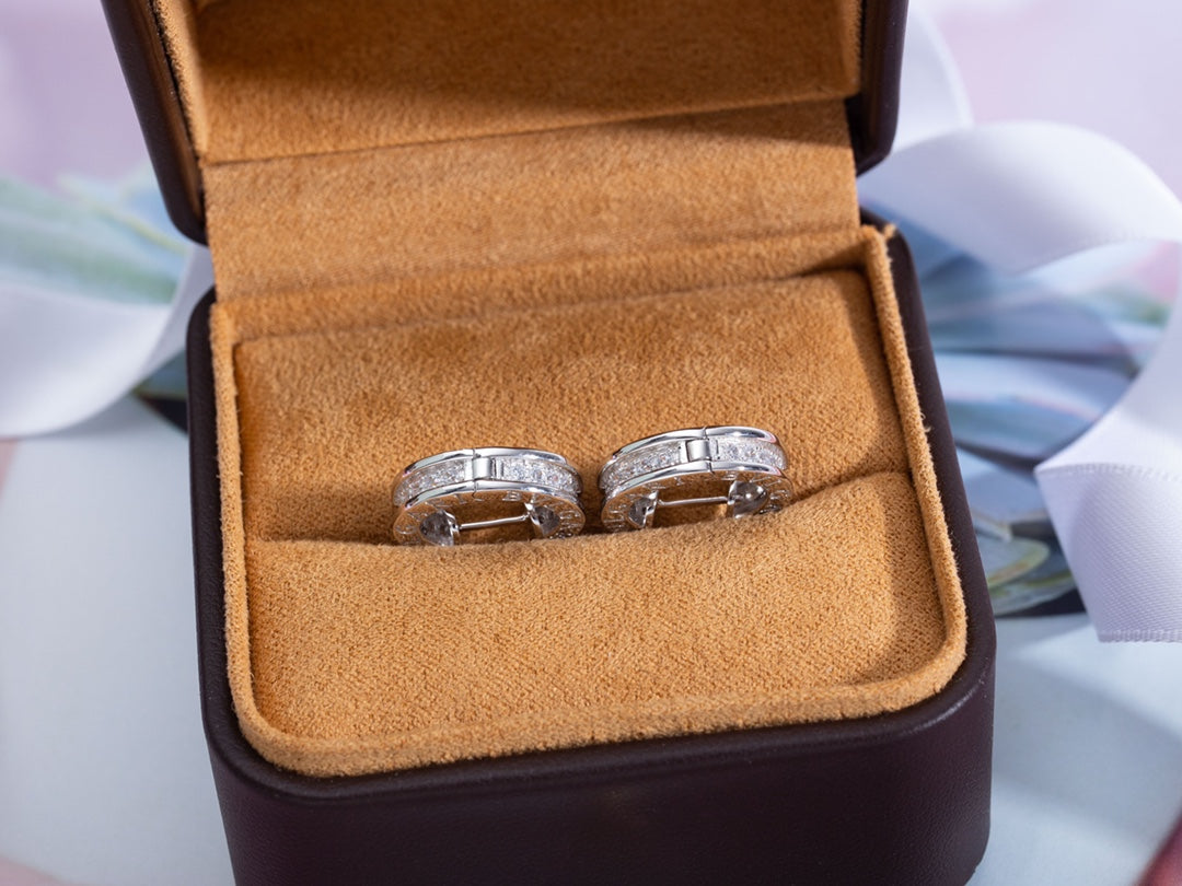 Bvlgari Zero 1 Mini Silver Cubic Zirconia Earrings