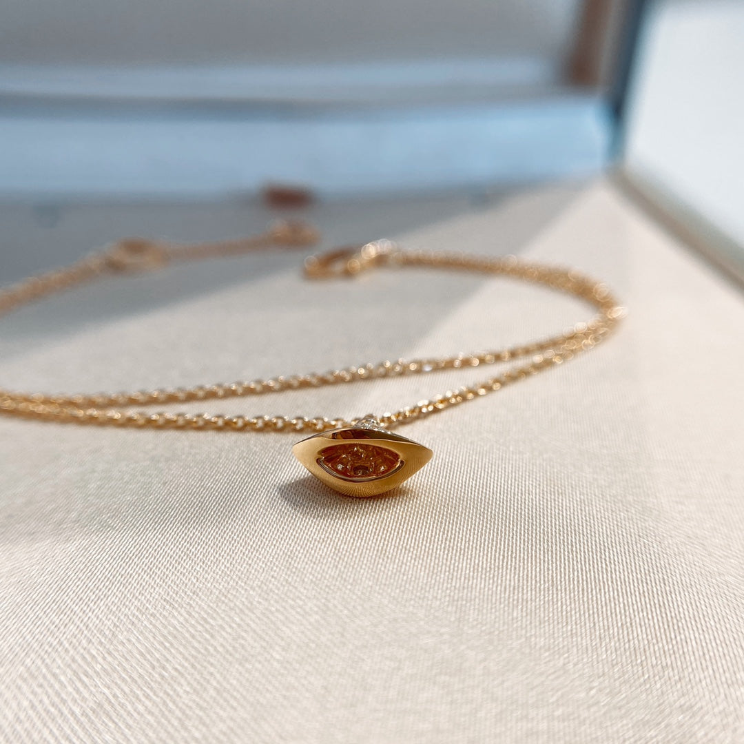 Bvlgari Dream 1 Motif Cubic Zirconia Double Chain Bracelet