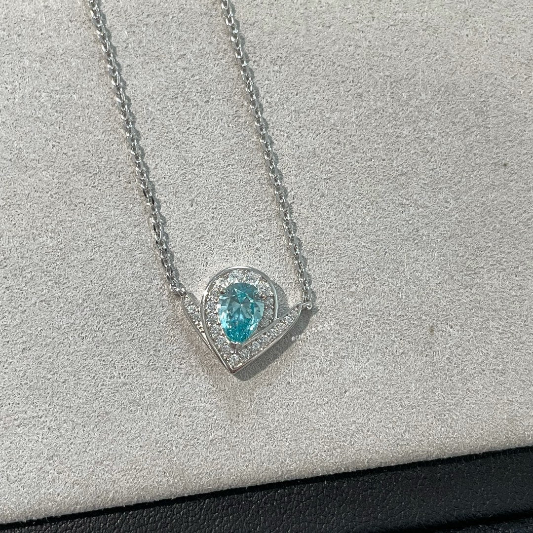 Chaumet Josephine Blue Cubic Zirconia Silver Necklace