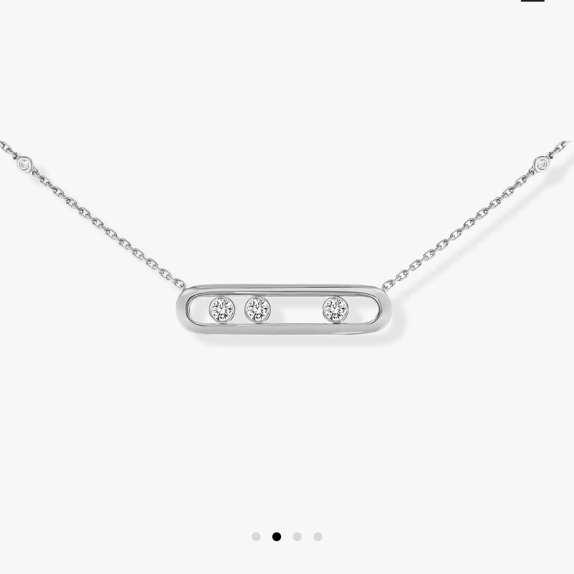 Messika Move 3 Cubic Zirconia Necklace