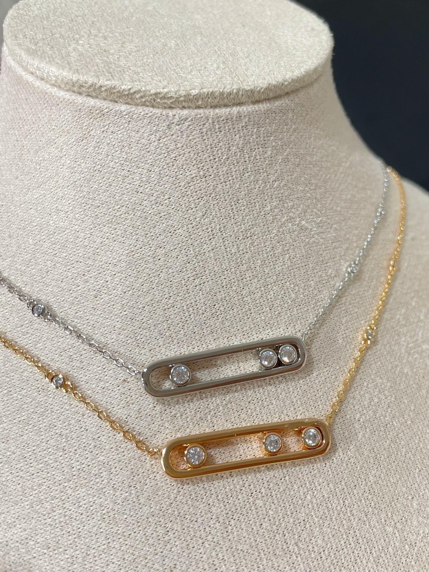 Messika Move 3 Cubic Zirconia Necklace