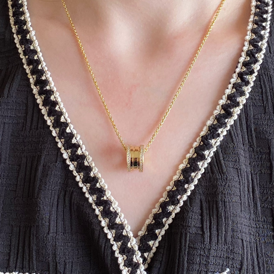 Bvlgari Zero 1 Cubic Zirconia Necklace