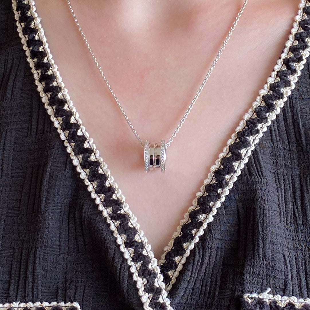 Bvlgari Zero 1 Cubic Zirconia Necklace