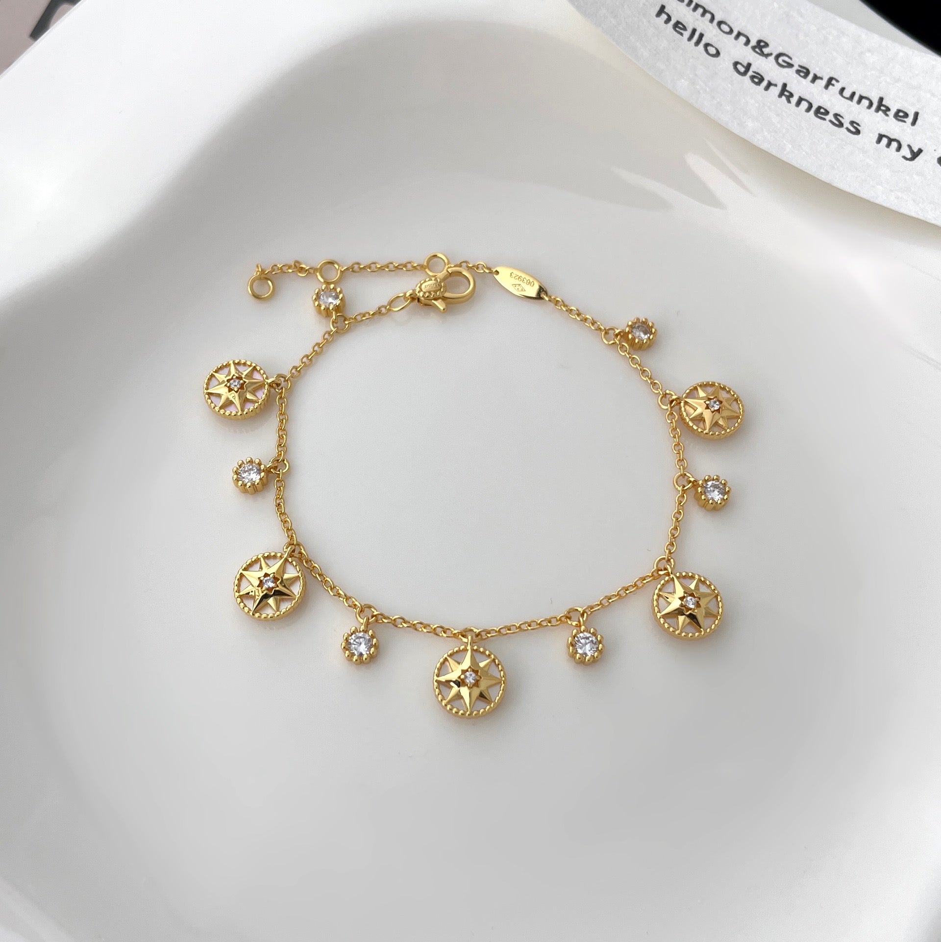 Dior Lucky Star 5 Motif 6 Cubic Zirconia Bracelet