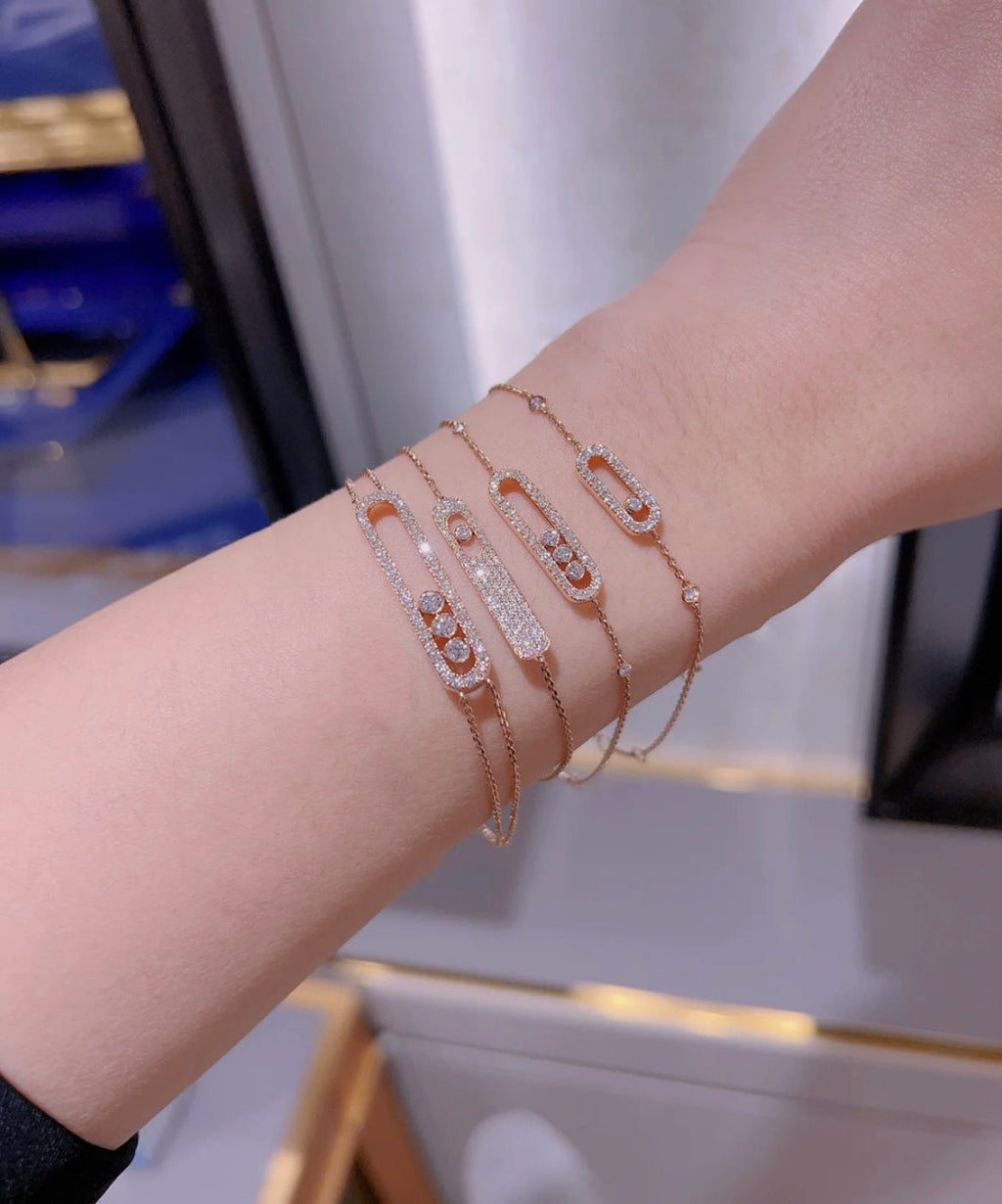 Messika Move Classique Cubic Zirconia Paved Bracelet
