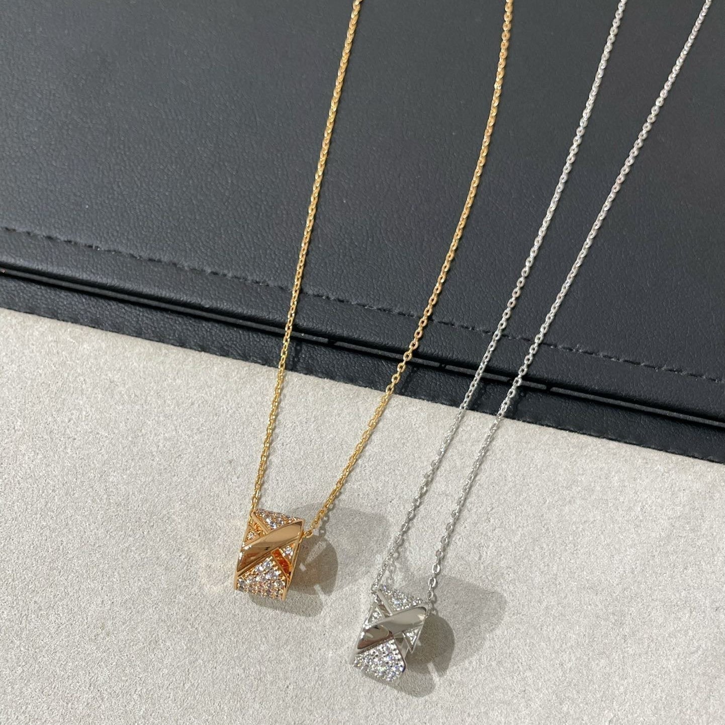 Chaumet Liens Evidence Cubic Zirconia Paved Necklace