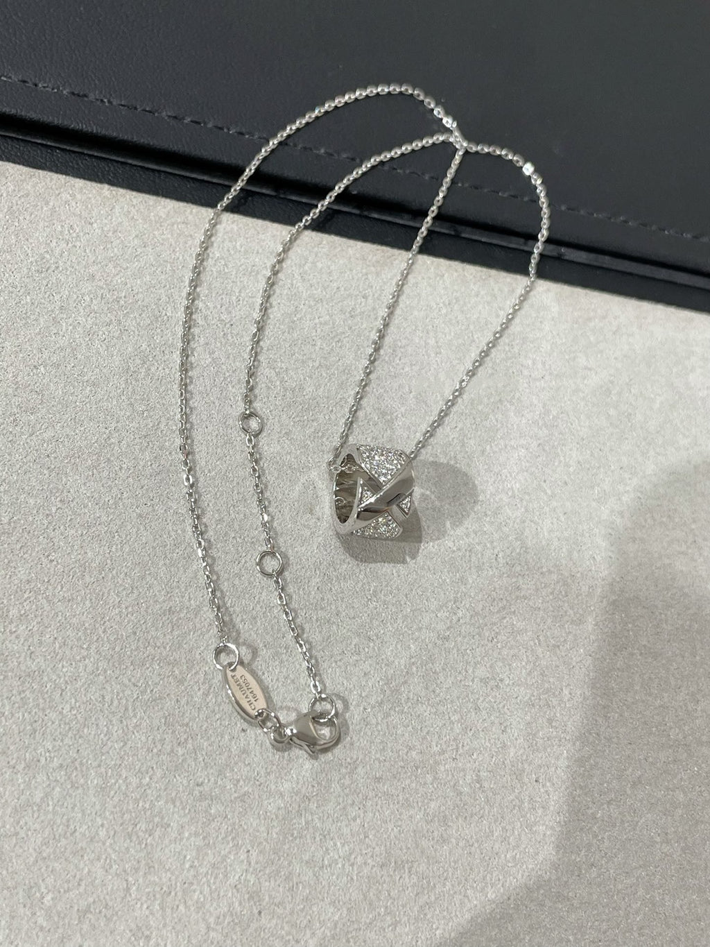 Chaumet Liens Evidence Cubic Zirconia Paved Necklace
